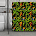 Tropical Summer Pattern Print Polyester Shower Curtain