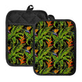 Tropical Summer Pattern Print Pot Holders With Pocket