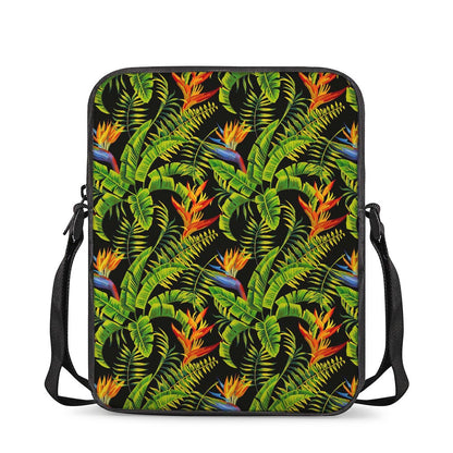 Tropical Summer Pattern Print Rectangular Crossbody Bag