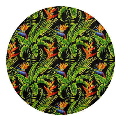 Tropical Summer Pattern Print Round Blanket