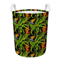 Tropical Summer Pattern Print Round Laundry Basket