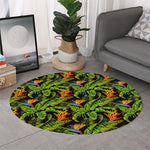 Tropical Summer Pattern Print Round Rug