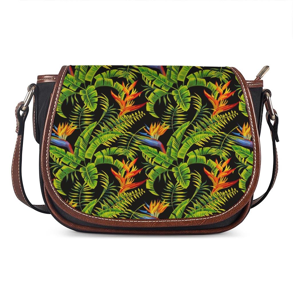 Tropical Summer Pattern Print Saddle Bag