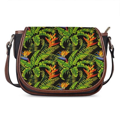 Tropical Summer Pattern Print Saddle Bag