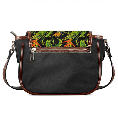 Tropical Summer Pattern Print Saddle Bag