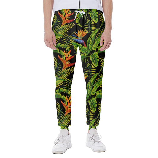 Tropical Summer Pattern Print Scuba Joggers