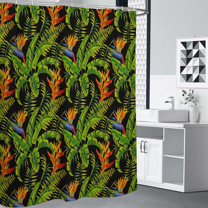 Tropical Summer Pattern Print Shower Curtain