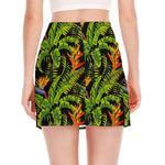 Tropical Summer Pattern Print Side Slit Mini Skirt