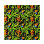 Tropical Summer Pattern Print Silk Bandana