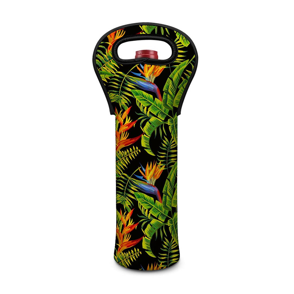 Tropical Summer Pattern Print Single Neoprene Wine Tote
