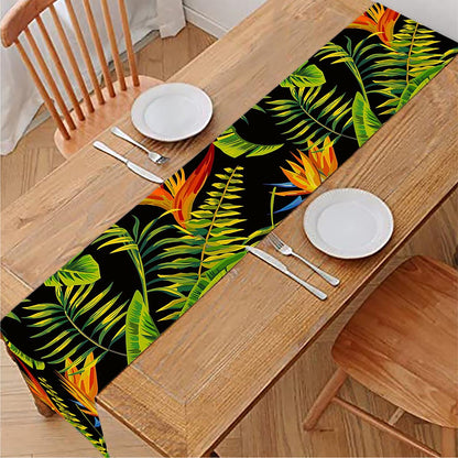 Tropical Summer Pattern Print Table Runner