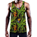 Tropical Summer Pattern Print Men's Workout Tank Top