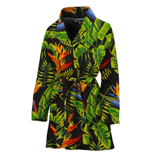 Tropical Summer Pattern Print Women's Bathrobe