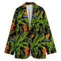 Tropical Summer Pattern Print Women's Blazer