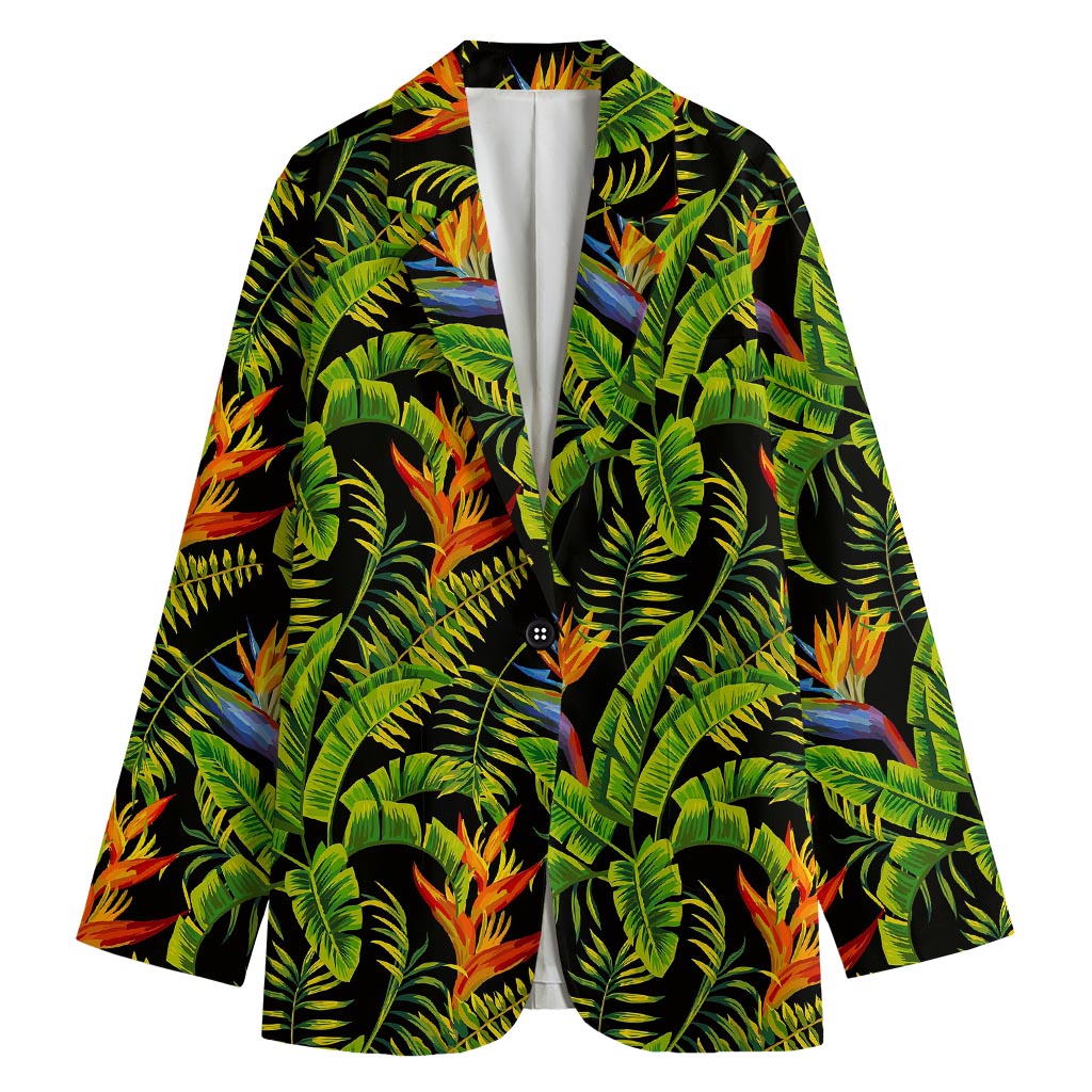Tropical Summer Pattern Print Women's Blazer