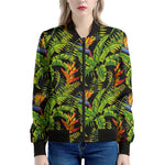 Tropical Summer Pattern Print Women's Bomber Jacket