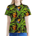Tropical Summer Pattern Print Women's Polo Shirt