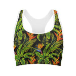 Tropical Summer Pattern Print Women's Sports Bra