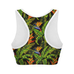 Tropical Summer Pattern Print Women's Sports Bra