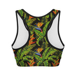 Tropical Summer Pattern Print Women's Sports Bra