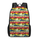 Tropical Sunset Pattern Print 17 Inch Backpack