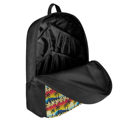 Tropical Sunset Pattern Print 17 Inch Backpack