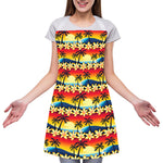 Tropical Sunset Pattern Print Adjustable Apron