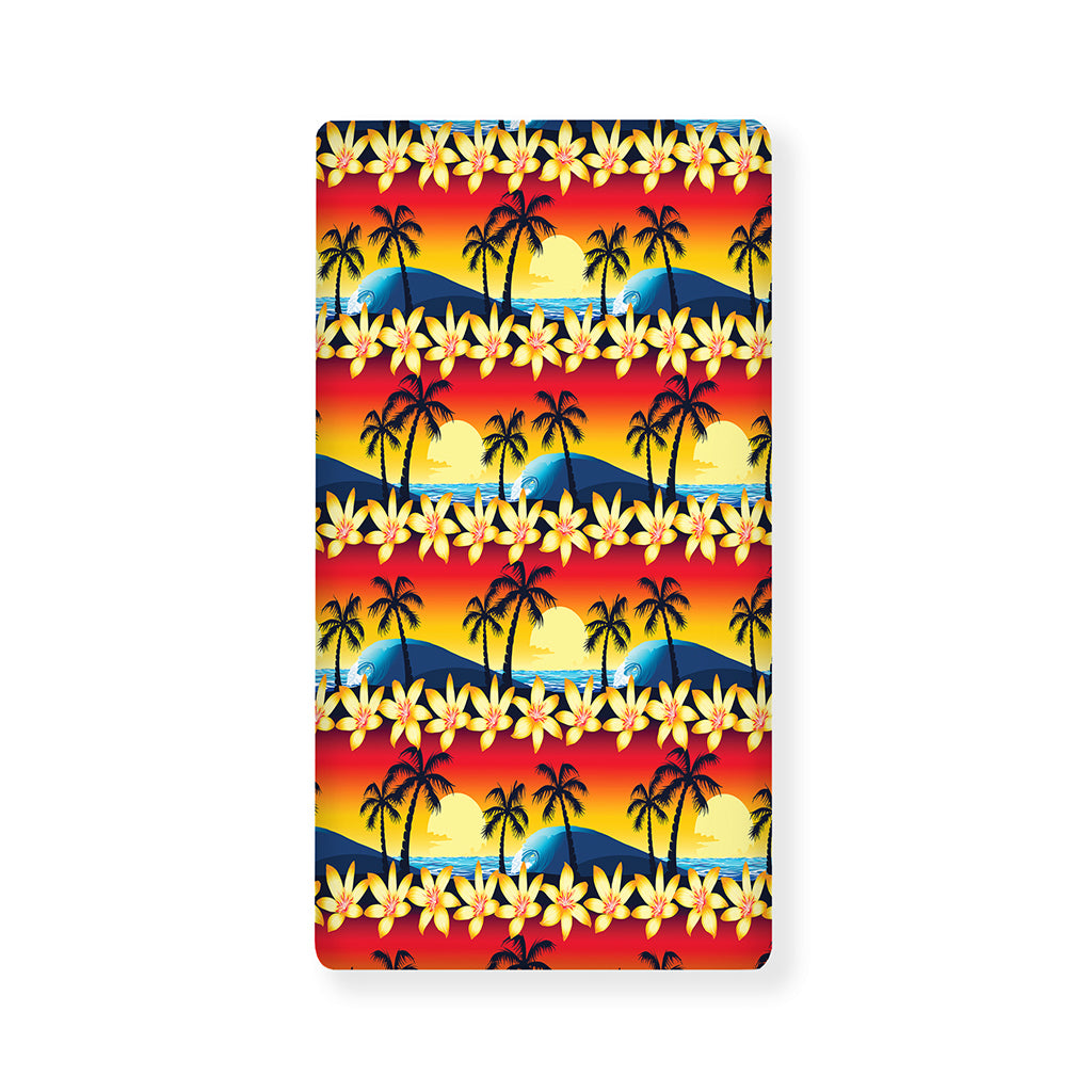 Tropical Sunset Pattern Print Baby Crib Sheet