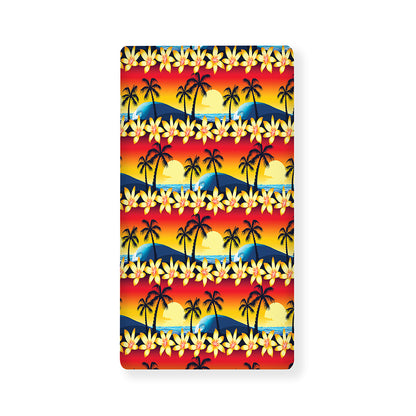 Tropical Sunset Pattern Print Baby Crib Sheet