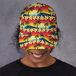 Tropical Sunset Pattern Print Baseball Cap