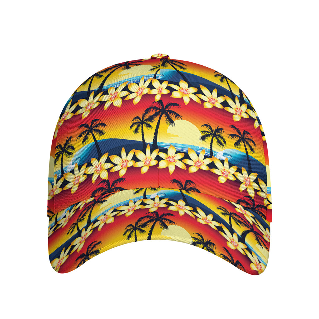 Tropical Sunset Pattern Print Baseball Cap