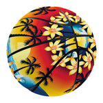 Tropical Sunset Pattern Print Basketball