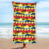 Tropical Sunset Pattern Print Beach Towel