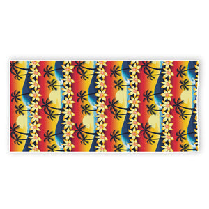 Tropical Sunset Pattern Print Beach Towel