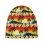 Tropical Sunset Pattern Print Beanie