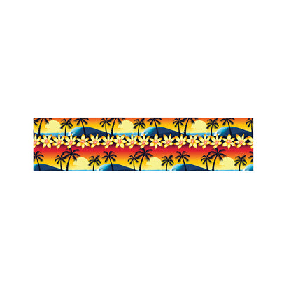 Tropical Sunset Pattern Print Bed Runner