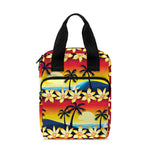 Tropical Sunset Pattern Print Bible Tote Bag