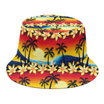 Tropical Sunset Pattern Print Bucket Hat