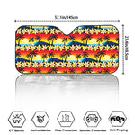 Tropical Sunset Pattern Print Car Windshield Sun Shade