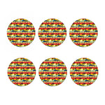 Tropical Sunset Pattern Print Coaster Set
