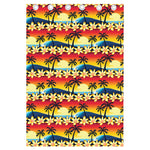 Tropical Sunset Pattern Print Curtain