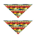 Tropical Sunset Pattern Print Dog Bandana