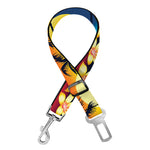 Tropical Sunset Pattern Print Dog Seat Belt