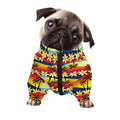 Tropical Sunset Pattern Print Dog Zip Up Jacket
