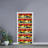 Tropical Sunset Pattern Print Door Sticker