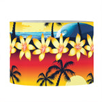 Tropical Sunset Pattern Print Drum Lamp Shade