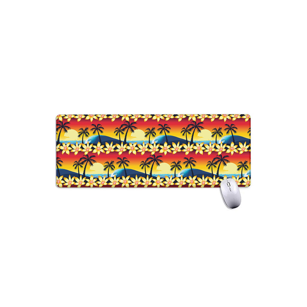 Tropical Sunset Pattern Print Extended Mouse Pad
