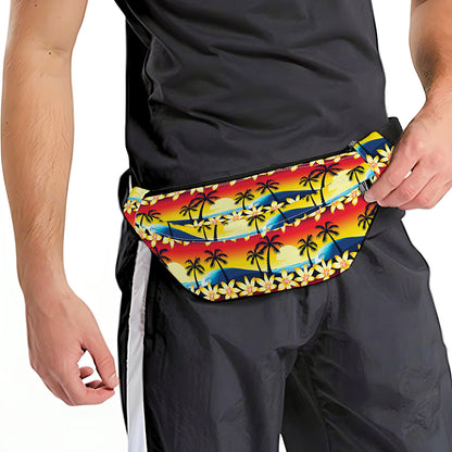 Tropical Sunset Pattern Print Fanny Pack