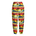 Tropical Sunset Pattern Print Fleece Lined Knit Pants