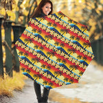 Tropical Sunset Pattern Print Foldable Umbrella
